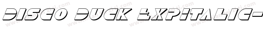 Disco Duck ExpItalic字体转换